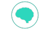 teal brain icon
