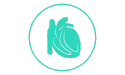 Symbol „blaugrünes Herz eines Hundes“