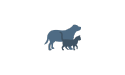 Symbol „Übergewichtiger Hund und übergewichtige Katze“