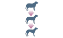 Pfeilsymbol „Übergewicht“